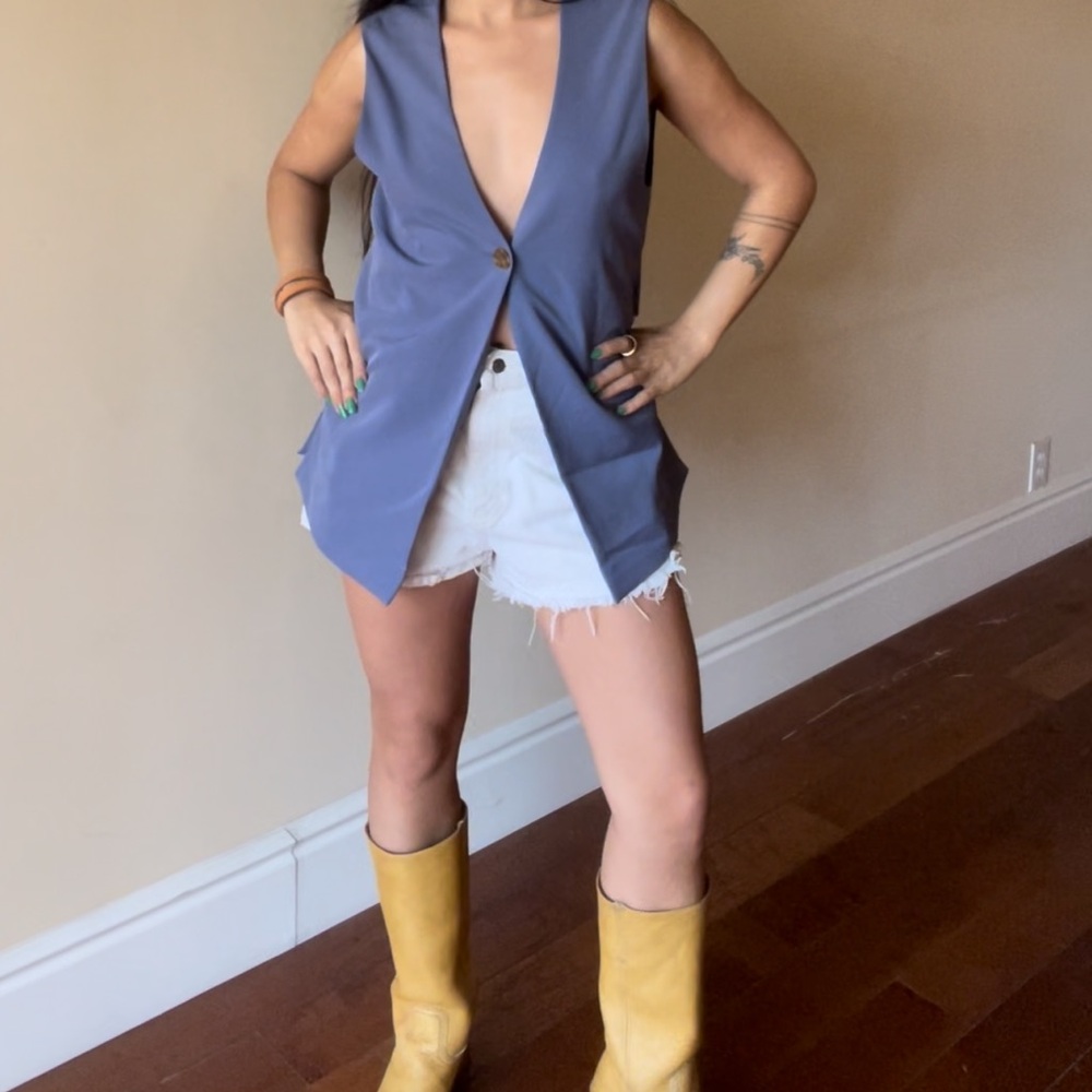 Jason Wu Blue Sleeveless Tank Top